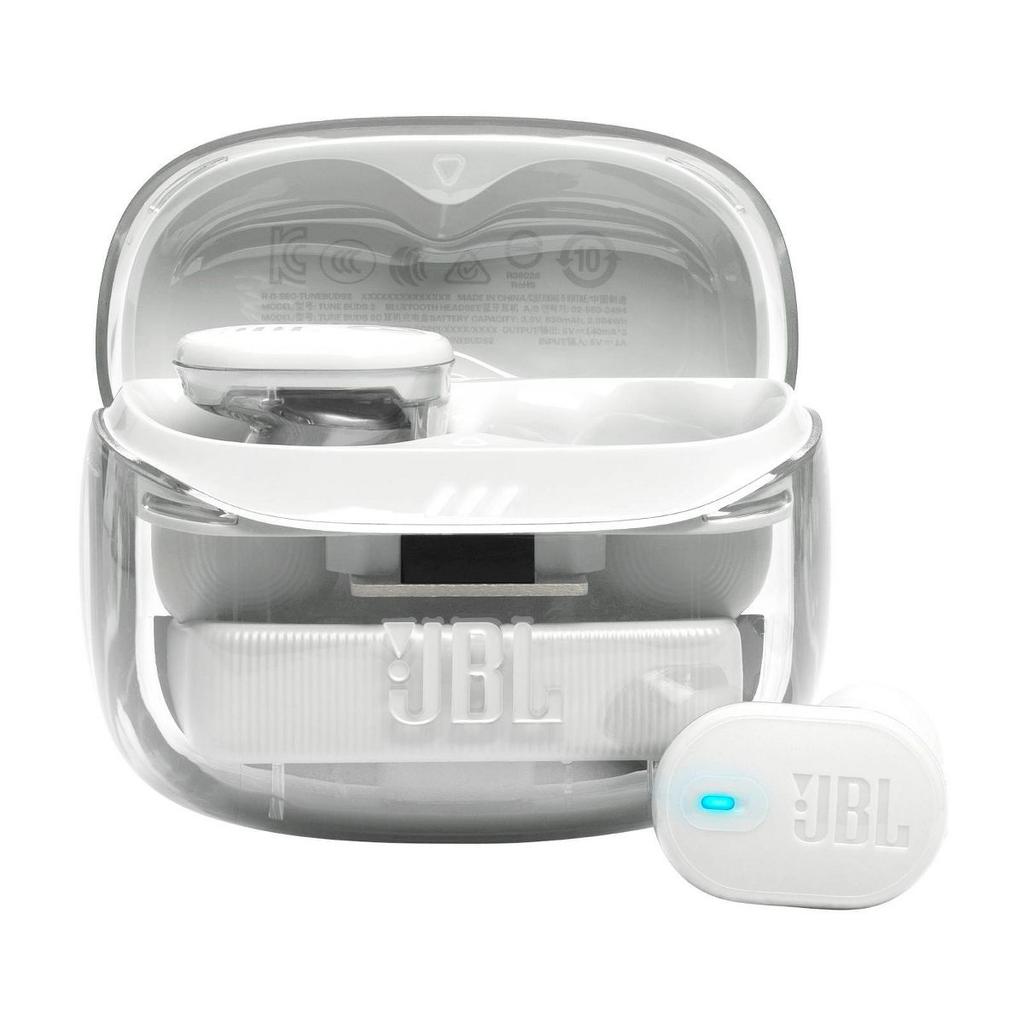 JBL Tune Buds 2 Earbud Noise-Cancelling Bluetooth Earphones - Ghost White Refurbished - JBL refurbished available on Backmarket
