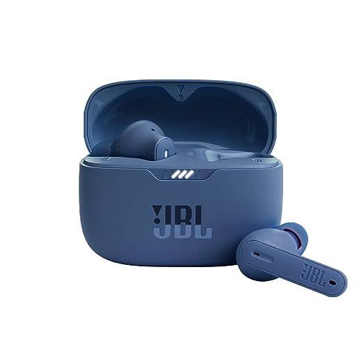 JBL Tune 230NC Earbud Noise-Cancelling Bluetooth Earphones - Blue Refurbished - JBL refurbished available on Backmarket