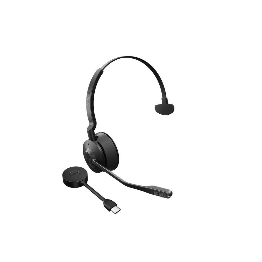 Jabra Engage 55 Noise cancelling Headphone with microphone - Black Refurbished - Jabra refurbished available on Backmarket
