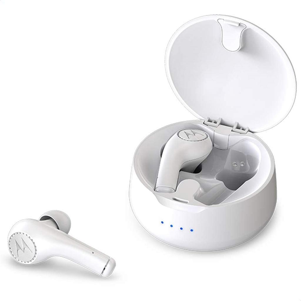 Motorola Verve Buds 500 Earbud Noise-Cancelling Bluetooth Earphones - White Refurbished - Motorola refurbished available on Backmarket