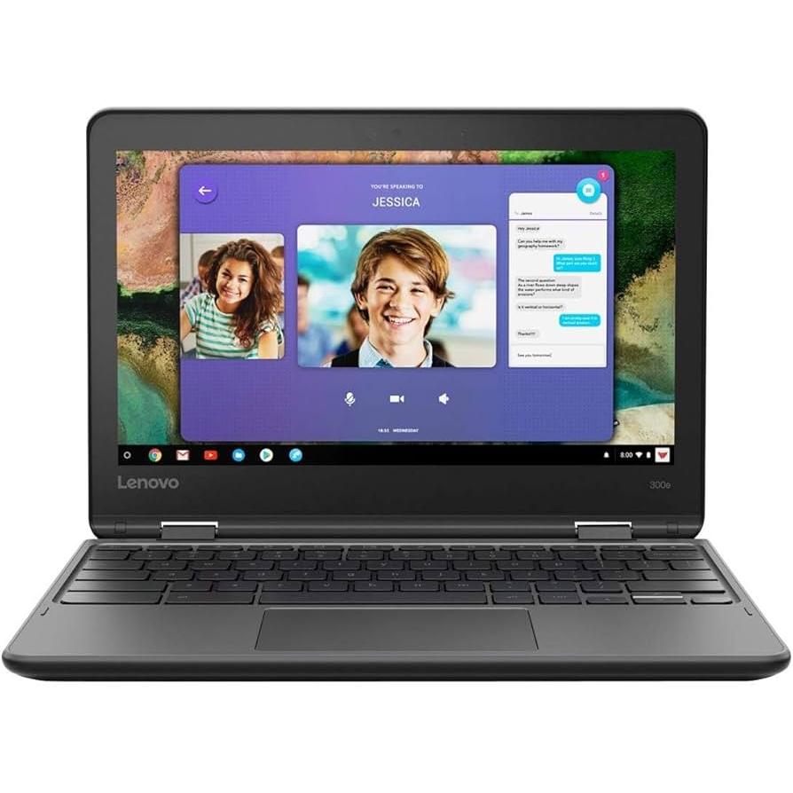Lenovo 300E ChromeBook Celeron N4120 1.1 GHz 128 GB SSD - 4 GB Refurbished - Lenovo refurbished available on Backmarket