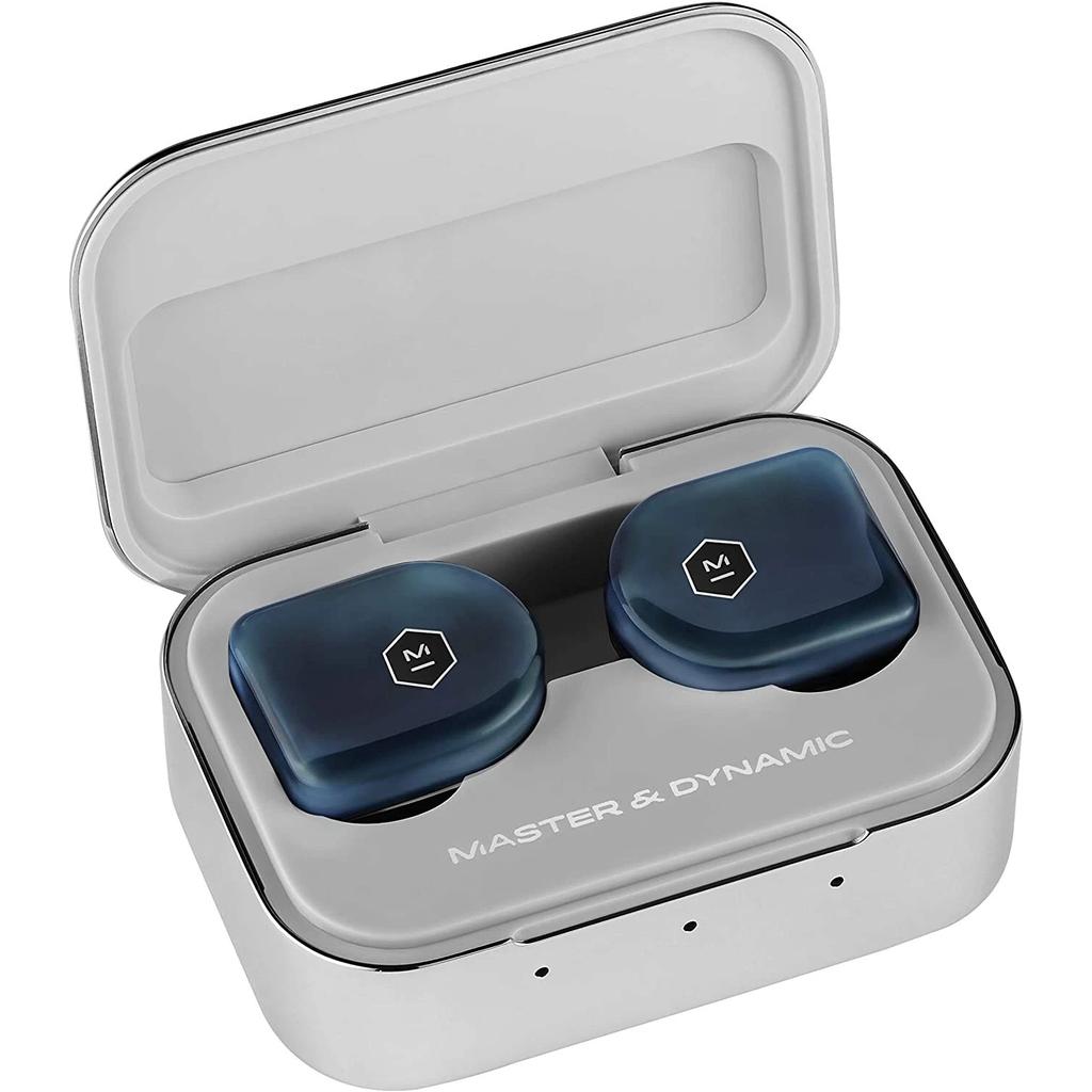 Master & Dynamic MW07 PLUS Earbud Noise-Cancelling Bluetooth Earphones - Blue Reconditionné - Master & Dynamic refurbished available on Backmarket