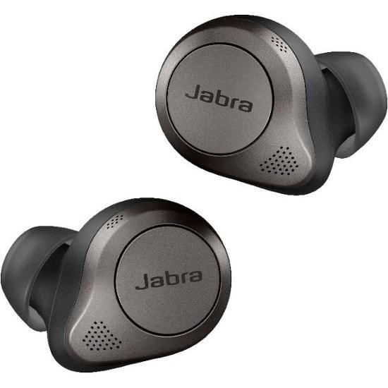 Jabra Elite 85T Earbud Noise-Cancelling Bluetooth Earphones - Gray/Black Reconditionné - Jabra refurbished available on Backmarket