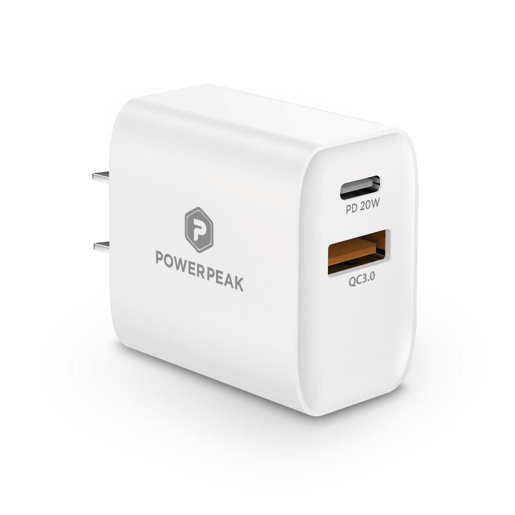 Powerp 20W PD Wall Dual Port Charger Smartphone Accessories Refurbished - N/A (Il n'y a pas assez d'in refurbished available on Backmarket