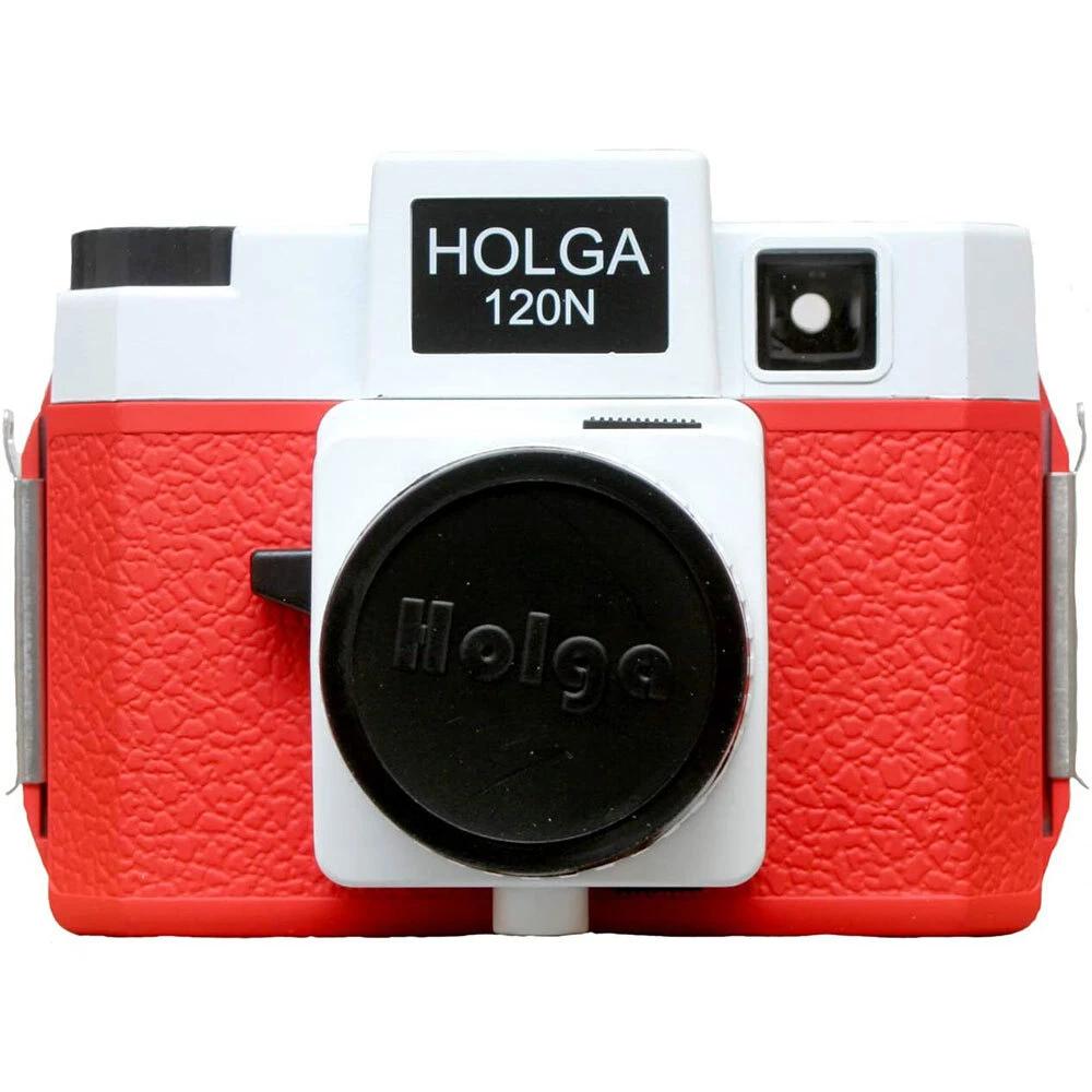 Holga 120N Medium Format Film Camera (Red/White) Refurbished - Holga refurbished available on Backmarket