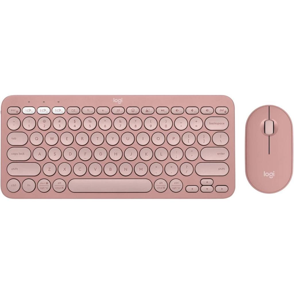 Logitech Keyboard QWERTY Wireless Backlit Keyboard Pebble 2 Combo Refurbished - Logitech refurbished available on Backmarket