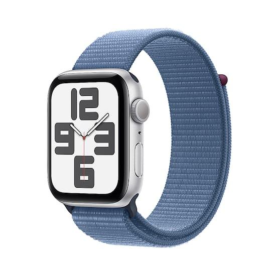 Apple Watch Series SE 2 (2022) GPS + Cellular 44 mm - Aluminium Silver - Sport loop Blue Reconditionné - Apple refurbished available on Backmarket