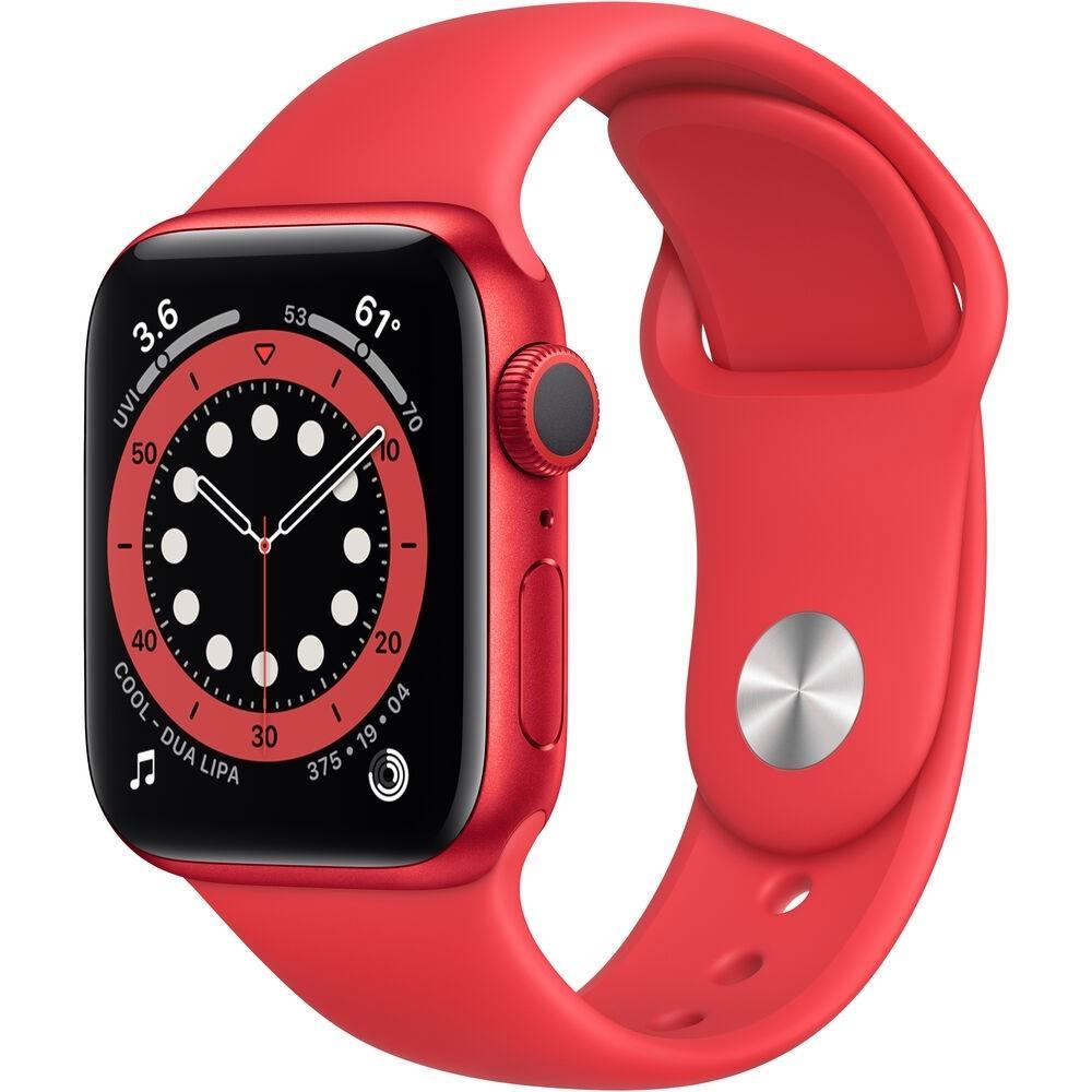 Apple Watch Series 6 (2020) GPS 40 mm - Aluminium Red - Sport band Red Reconditionné - Apple refurbished available on Backmarket