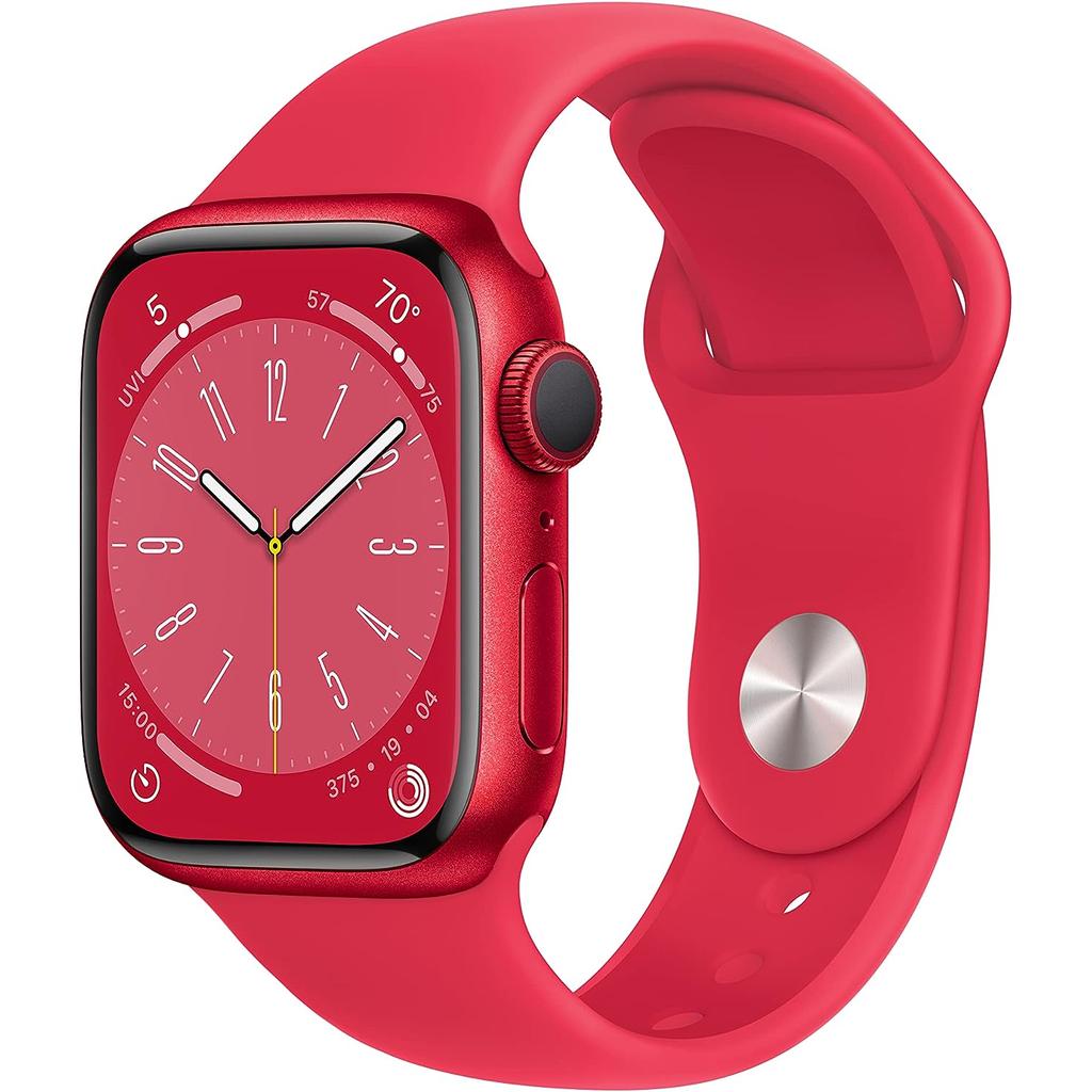 Apple Watch Series 8 (2022) GPS + Cellular 45 mm - Aluminium Red - Sport band Red Refurbished - Apple refurbished available on Backmarket