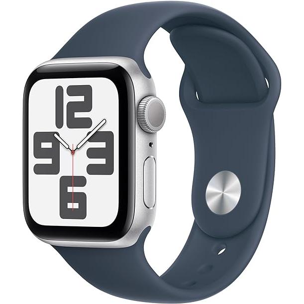 Apple Watch Series SE 2 (2022) GPS 40 mm - Aluminium Silver - Sport band Blue Reconditionné - Apple refurbished available on Backmarket