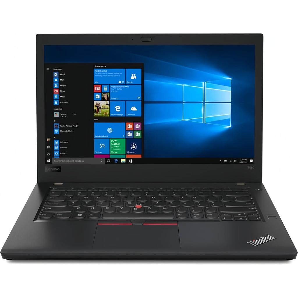 Lenovo ThinkPad T480 14-inch (2017) - Core i7 - Gen 8 (U) - 8 GB - SSD 256 GB Refurbished - Lenovo refurbished available on Backmarket