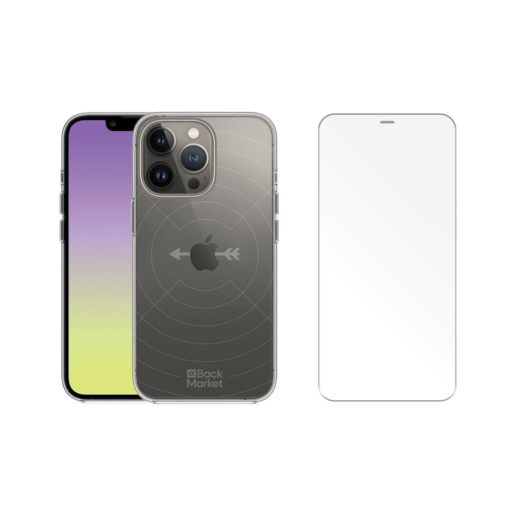 Back Market Case iPhone 13 Pro Max and protective screen - GRS 4.0 Recycled plastic - Transparent Refurbished - Back Market refurbished available on Backmarket