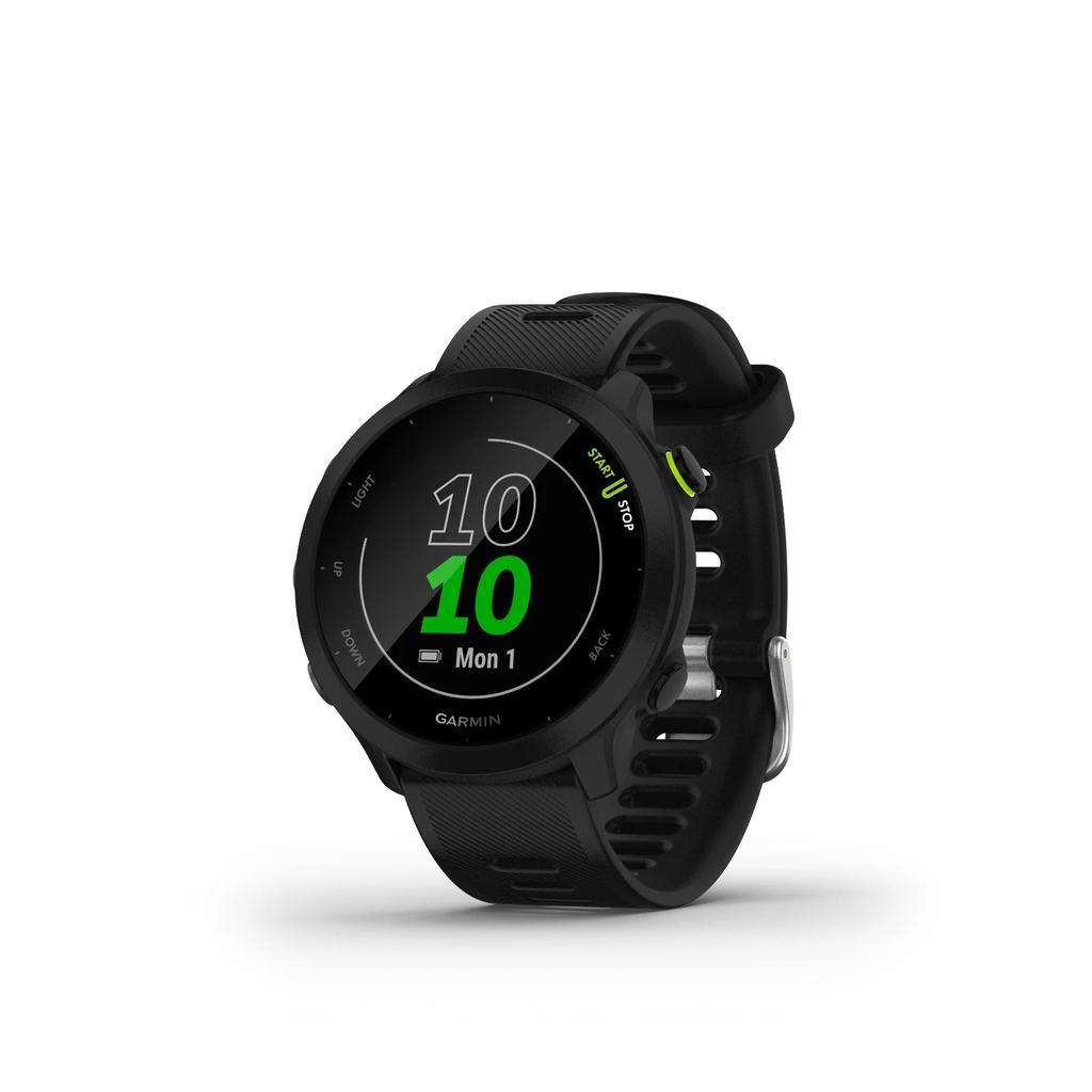 Garmin Forerunner 55 Bluetooth 42 mm - Black Refurbished - Garmin refurbished available on Backmarket