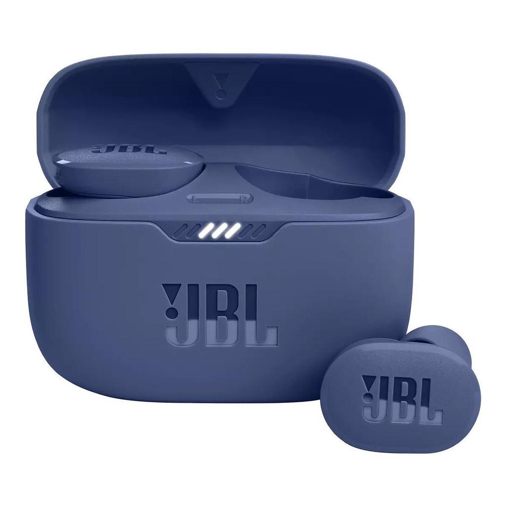 JBL Tune 130NC Earbud Noise-Cancelling Bluetooth Earphones - Blue Refurbished - JBL refurbished available on Backmarket