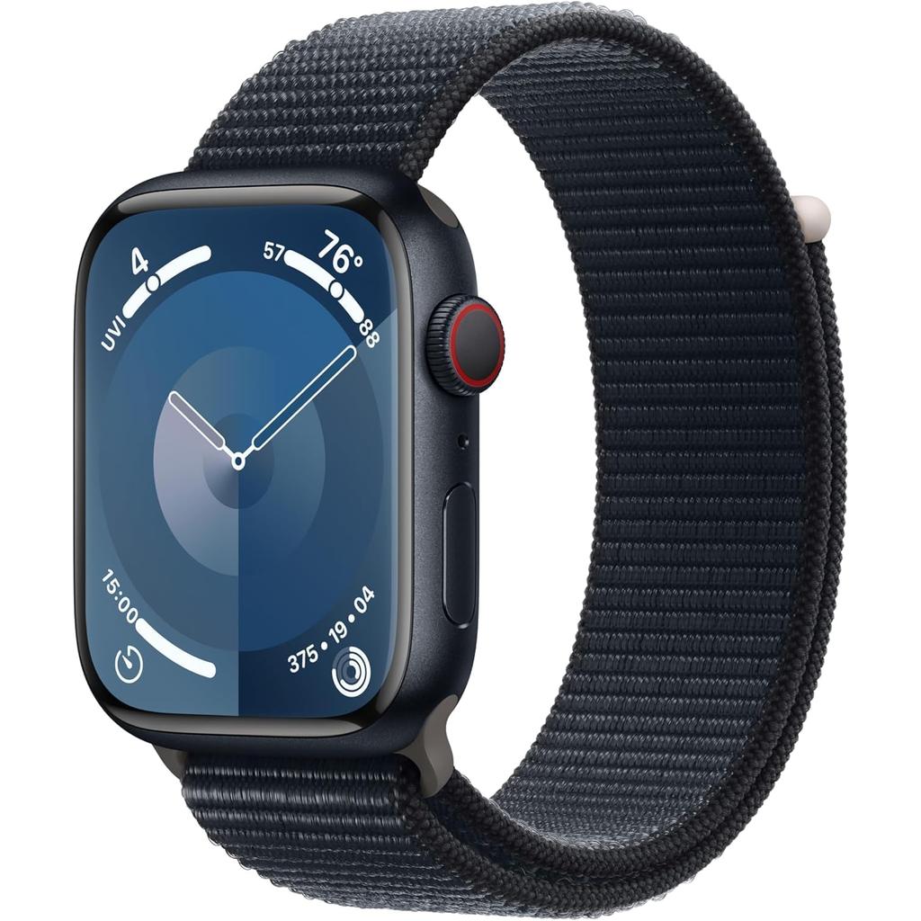 Apple Watch Series 9 (2023) GPS + Cellular 45 mm - Aluminium Midnight - Sport loop Midnight Reconditionné - Apple refurbished available on Backmarket
