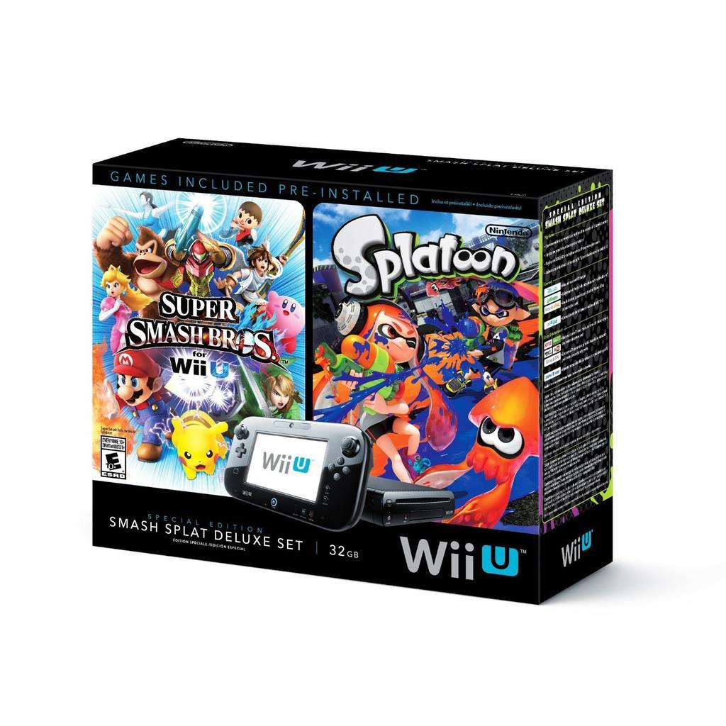 Buy Wii U 32GB - Black + Splatoon + Super Smash Bros Refurbished - $278.00 Wii U 32GB - Black + Splatoon + Super Smash Bros Refurbished - Nintendo refurbished available on Backmarket
