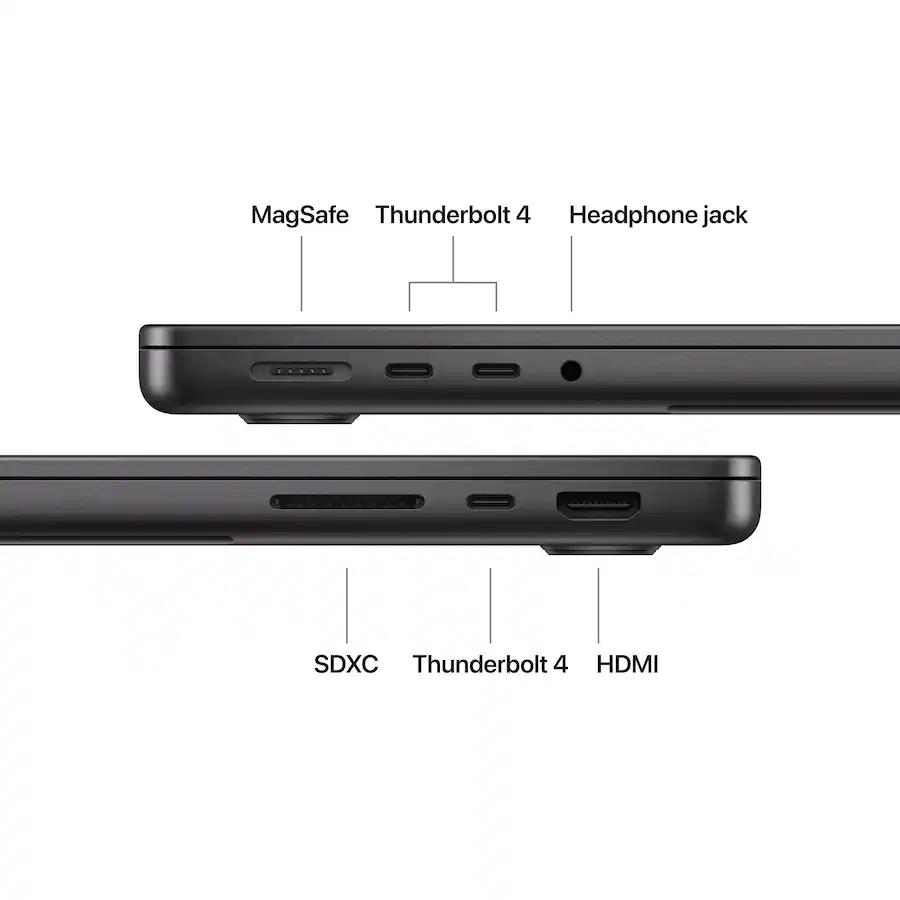 MacBook Pro (2025) 14-inch - Apple M5 10-core and 10-core GPU - 32GB RAM - SSD 4000GB - Standard display Refurbished - View 2 - Apple