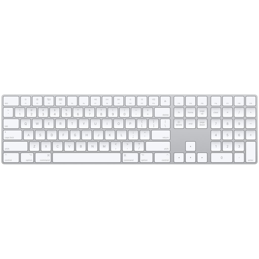 Magic Keyboard (2017) Num Pad Wireless - Silver - QWERTY - English (UK) Refurbished - Apple refurbished available on Backmarket