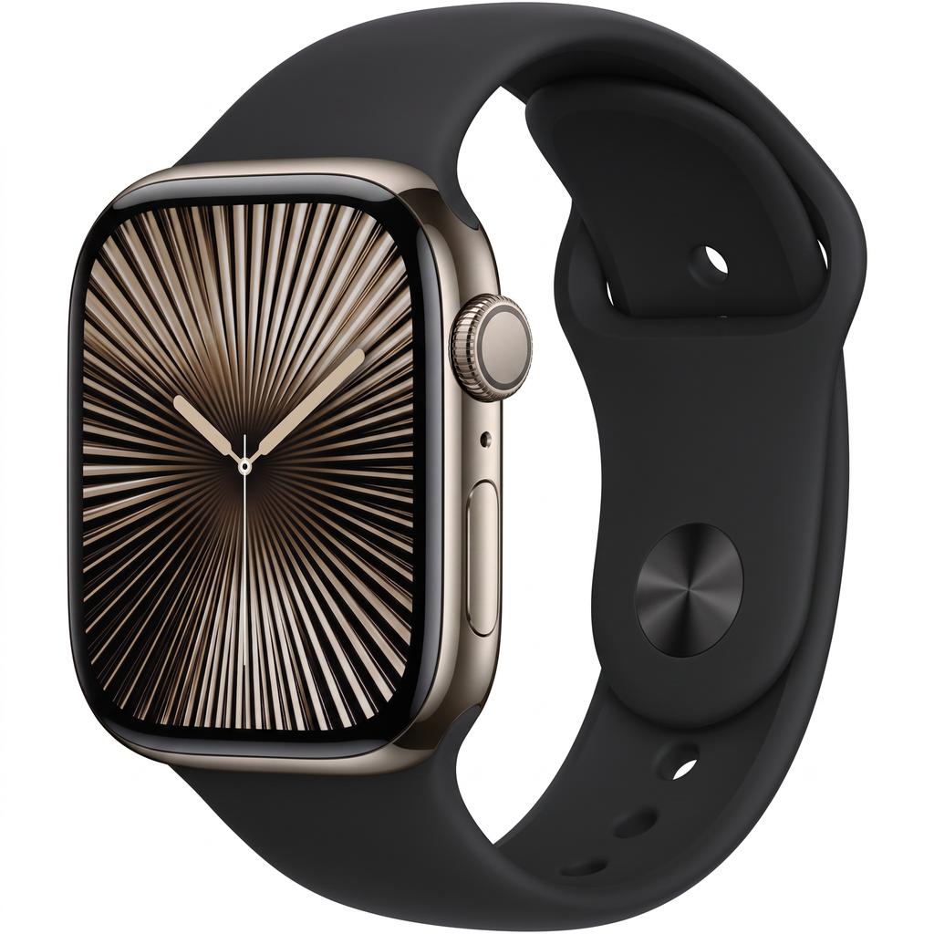 Apple Watch Series 10 (2024) GPS + Cellular 46 mm - Titanium Natural Titanium Refurbished - Apple refurbished available on Backmarket