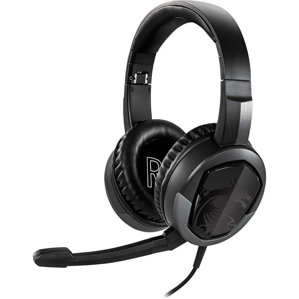 Msi GH30-V2 Noise cancelling Gaming Headphone with microphone - Black Refurbished - MSI (Micro-Star International) refurbished available on Backmarket