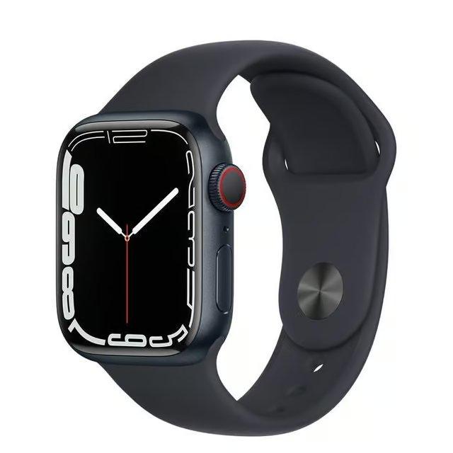 Apple Watch Series 7 (2021) GPS + Cellular 45 mm - Aluminium Midnight - Sport band Black Refurbished - Apple refurbished available on Backmarket