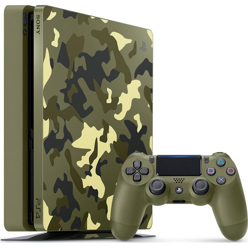 PlayStation 4 Slim 1000GB - Green - Limited edition Call Of Duty WW 2 + Call of Duty: WWII Refurbished - Sony refurbished available on Backmarket