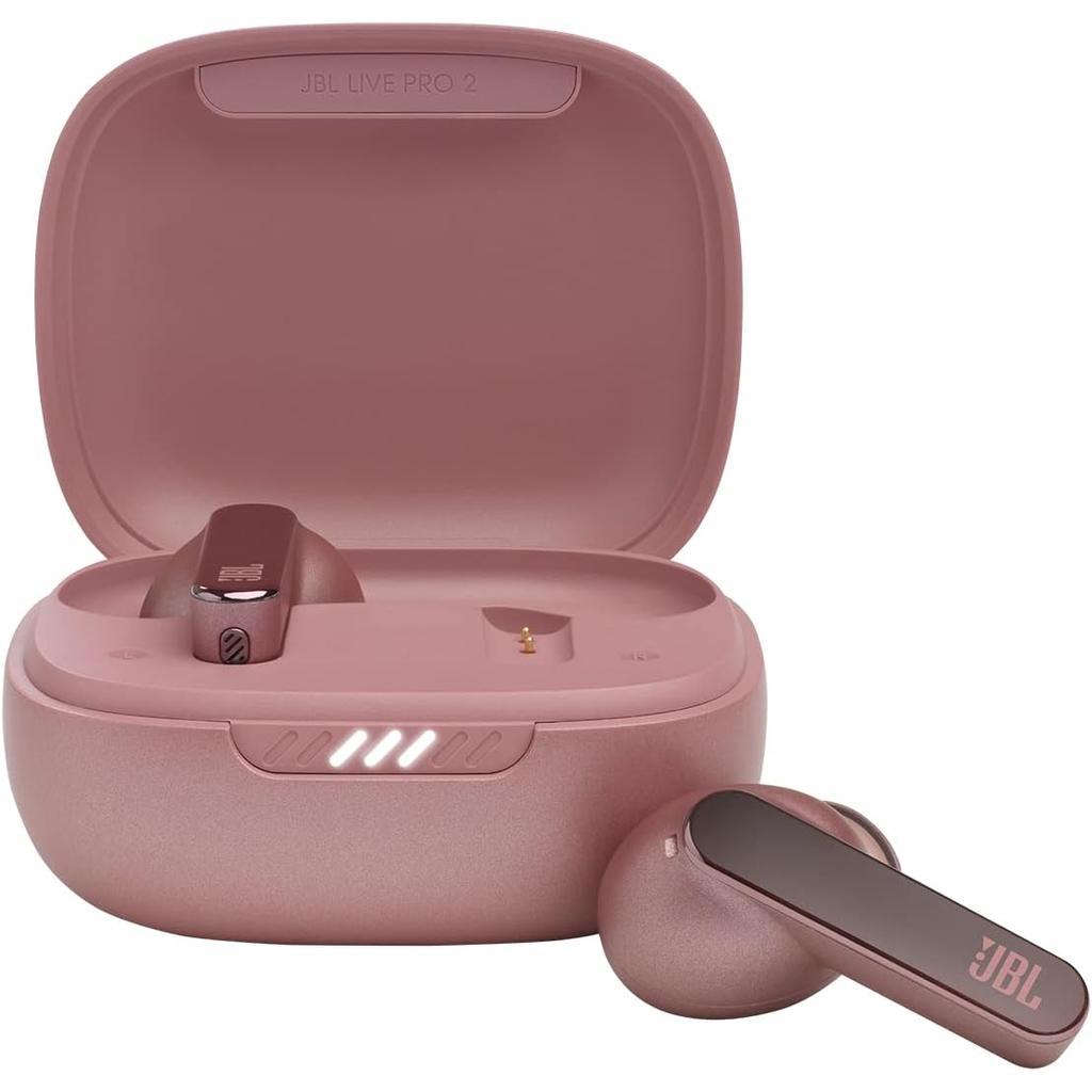 JBLLIVEPRO2TWSSAM-Z Earbud Noise-Cancelling Bluetooth Earphones - Pink Refurbished - JBL refurbished available on Backmarket