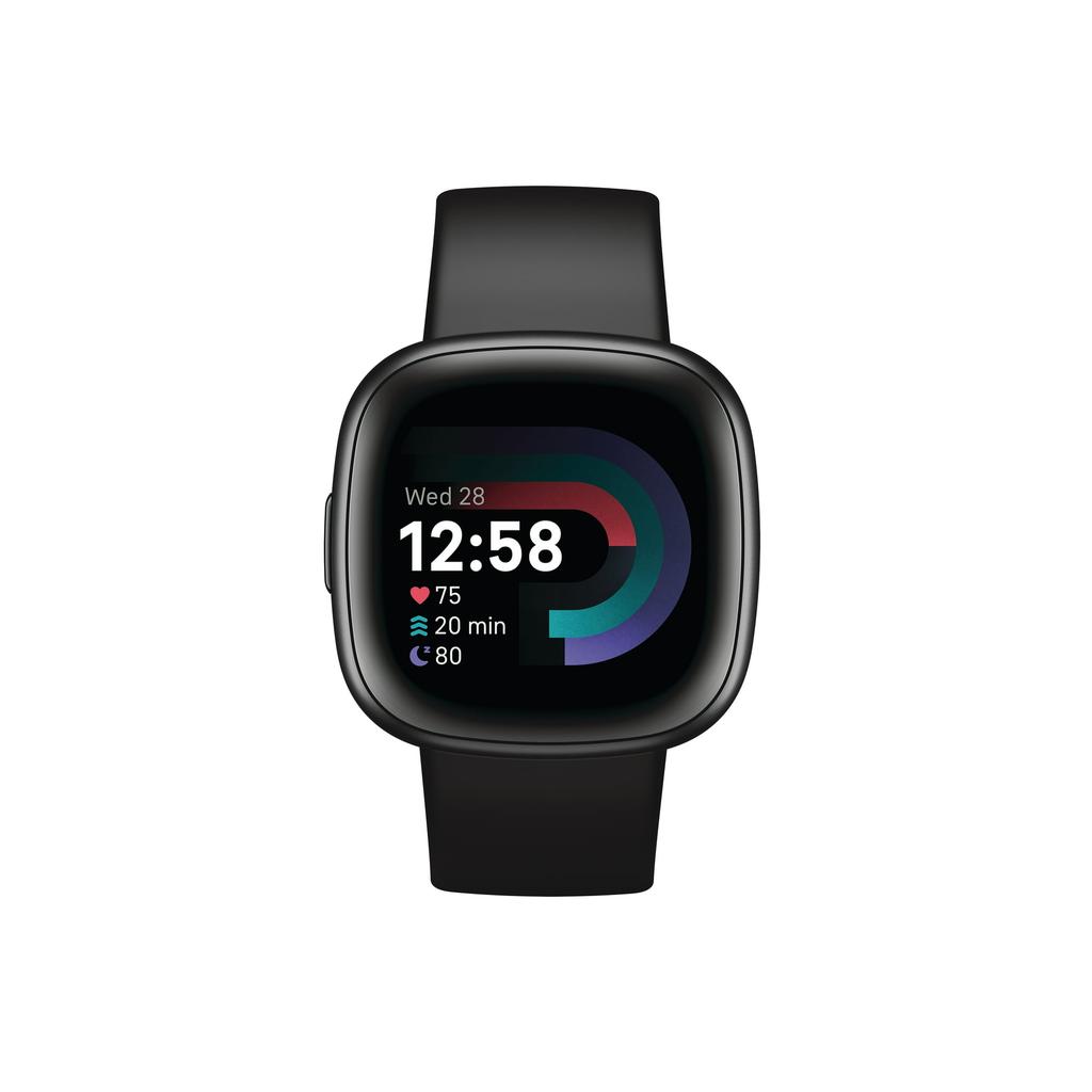 Fitbit Smart Watch Versa 4 HR GPS - Black Reconditionné - Fitbit refurbished available on Backmarket