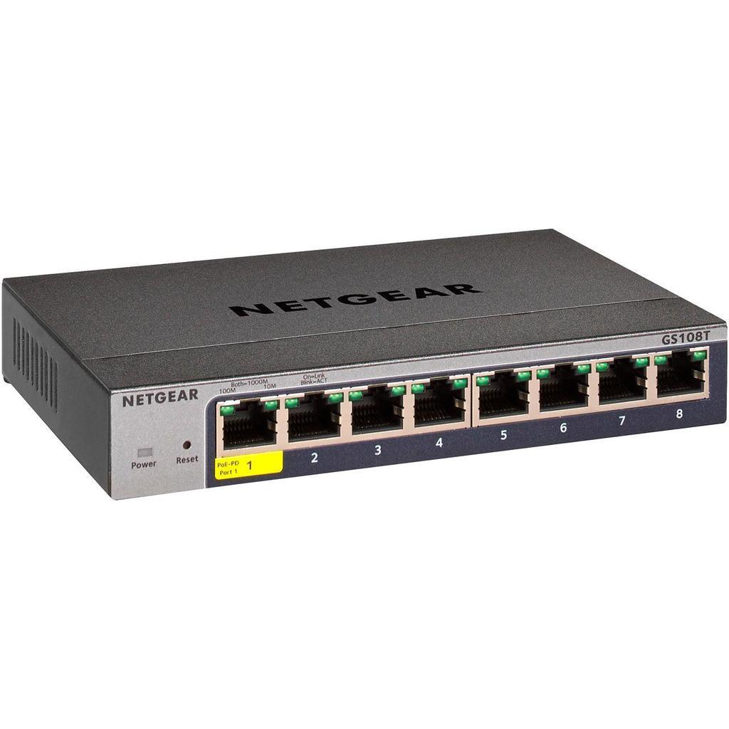 Netgear GS108T-300NAS hubs & switches Refurbished - Netgear refurbished available on Backmarket