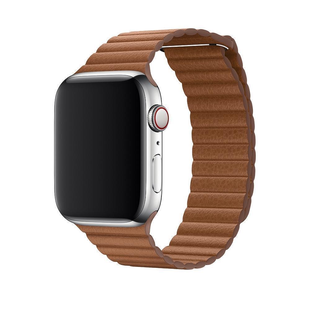 Apple Watch Leather Loop 44mm - Saddle Brown - L Refurbished - Apple refurbished available on Backmarket