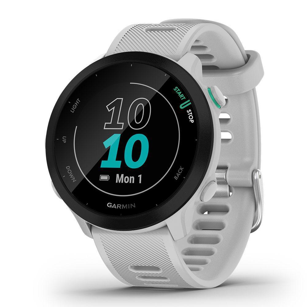 Garmin Smart Watch Forerunner 55 HR GPS - White Reconditionné - Garmin refurbished available on Backmarket