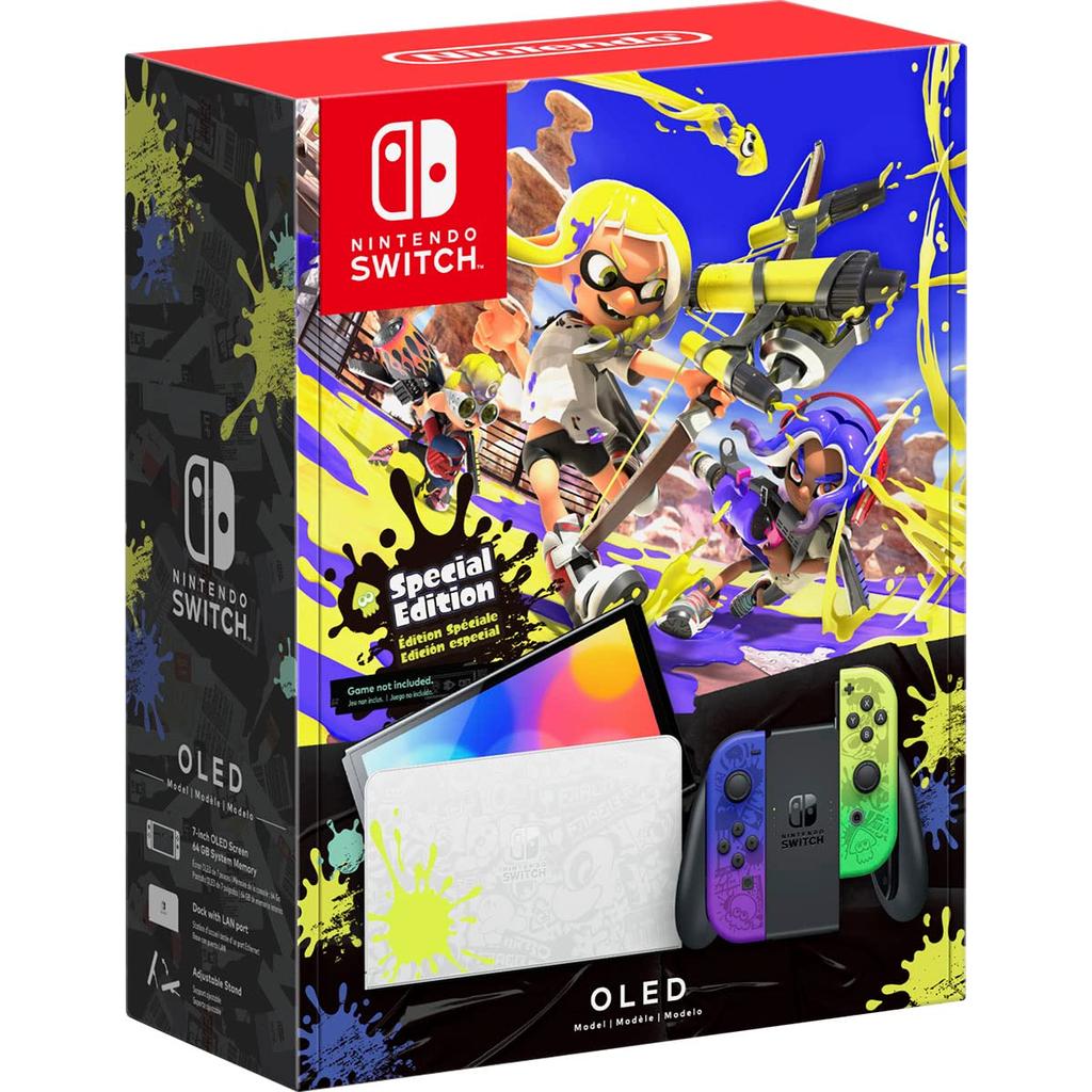 Switch OLED 64GB - White - Limited edition Splatoon 3 Refurbished - Nintendo refurbished available on Backmarket