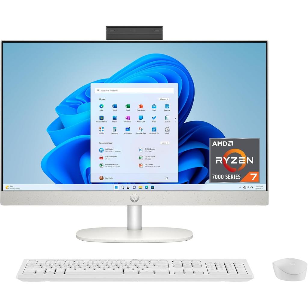 Hp 24-cr0190 23"" - Ryzen 7 7730U - RAM 16 GB - SSD 512 GB Reconditionné - Hewlett-Packard (ou HP en abrégé) refurbished available on Backmarket