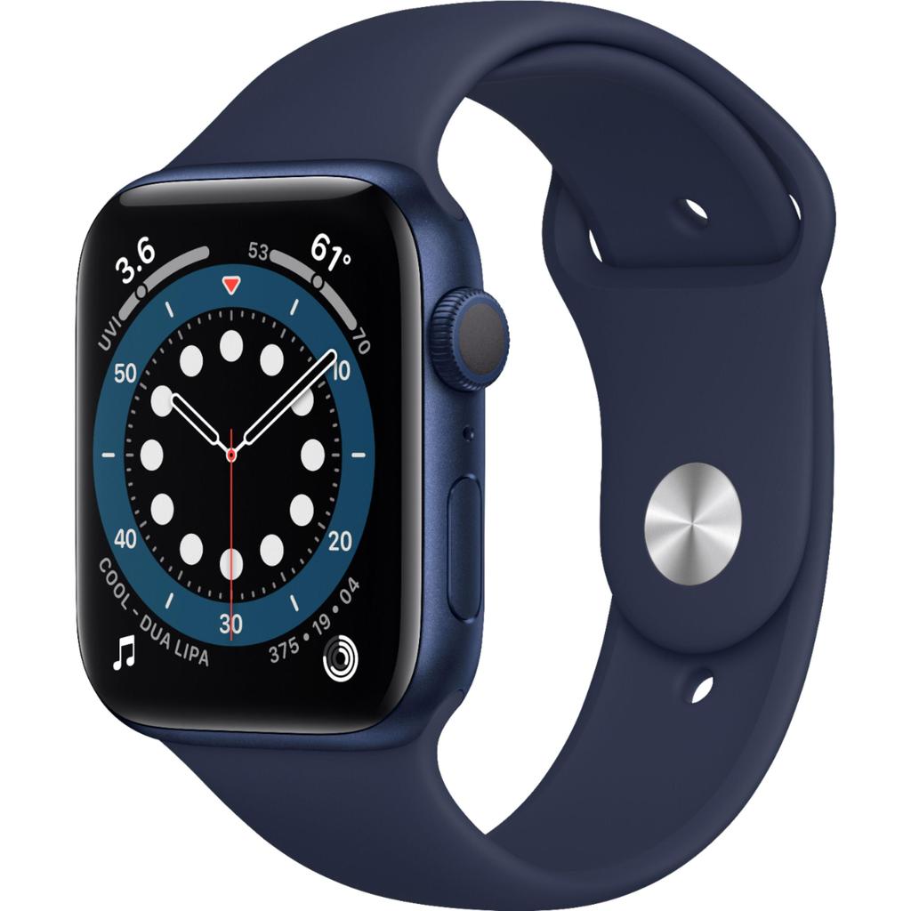 Apple Watch Series 6 (2020) GPS 44 mm - Aluminium Blue - Sport band Blue Refurbished - Apple refurbished available on Backmarket