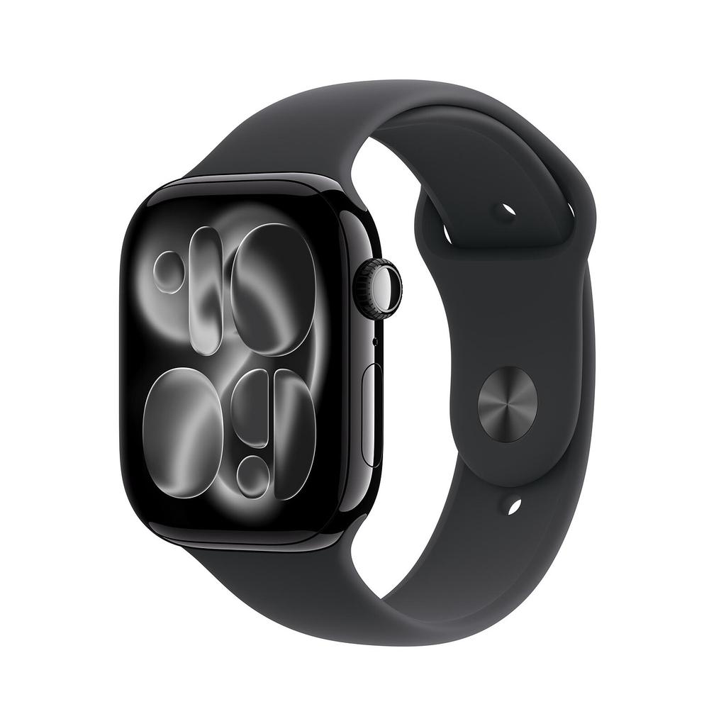 Apple Watch Series 11 (2025) GPS + Cellular 46 mm - Aluminium Jet Black - Sport band Black Refurbished - Apple refurbished available on Backmarket