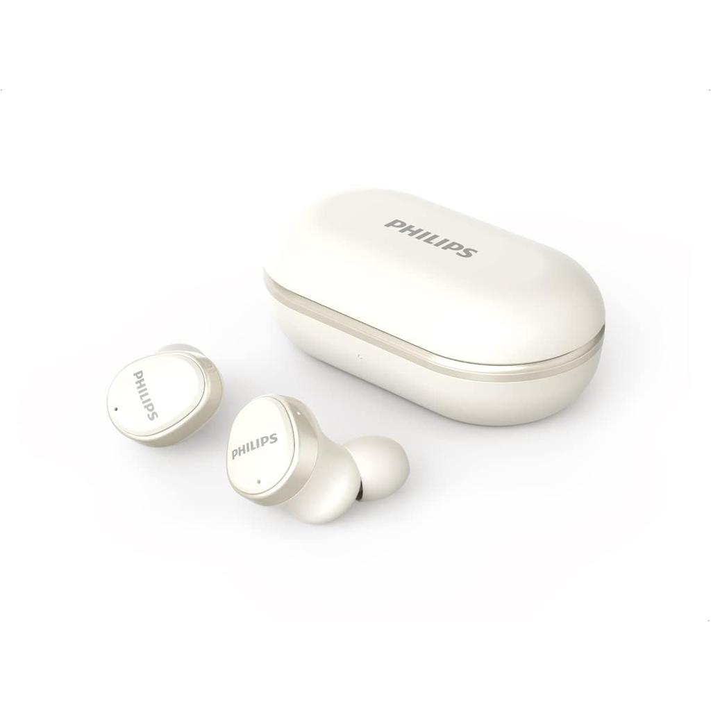 Philips T4556 Earbud Noise-Cancelling Bluetooth Earphones - White Reconditionné - Philips refurbished available on Backmarket