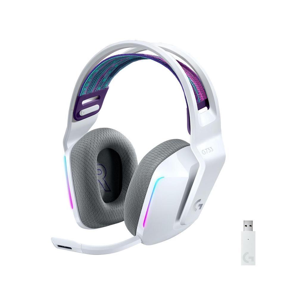 Buy Logitech G733 Lightspeed Noise cancelling Gaming Headphone with microphone - White Refurbished - $111.00 Logitech G733 Lightspeed Noise cancelling Gaming Headphone with microphone - White Refurbished - Logitech refurbished available on Backmarket