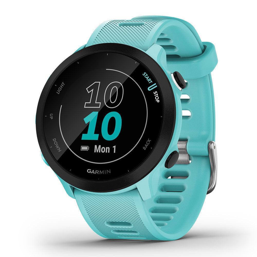 Garmin Smart Watch Forerunner 55 HR GPS - Blue Reconditionné - Garmin refurbished available on Backmarket