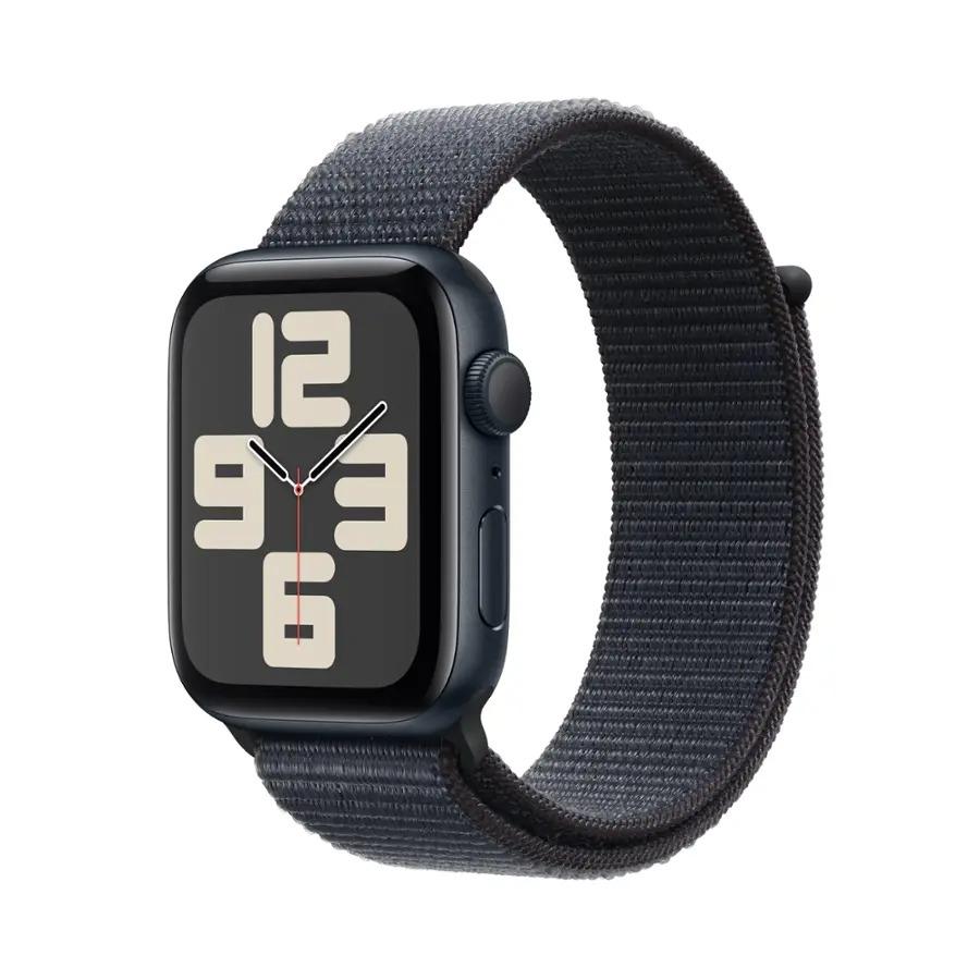Apple Watch Series SE 2 (2022) GPS 44 mm - Aluminium Midnight - Sport loop Black Reconditionné - Apple refurbished available on Backmarket