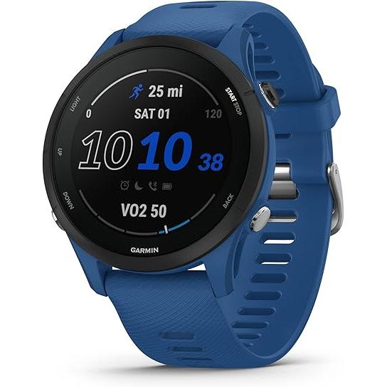 Garmin Forerunner 255 Bluetooth 46 mm - Blue Reconditionné - Garmin refurbished available on Backmarket