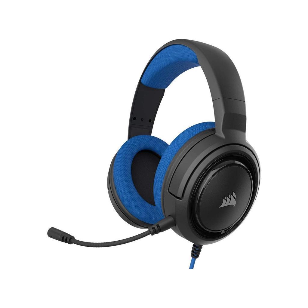 Corsair HS35 Noise cancelling Gaming Headphone with microphone - Black/Blue Reconditionné - Corsair refurbished available on Backmarket