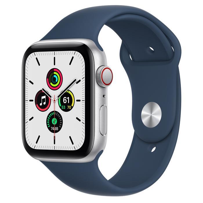 Apple Watch Series SE 1 (2020) GPS + Cellular 44 mm - Aluminium Silver - Sport band Blue Reconditionné - Apple refurbished available on Backmarket