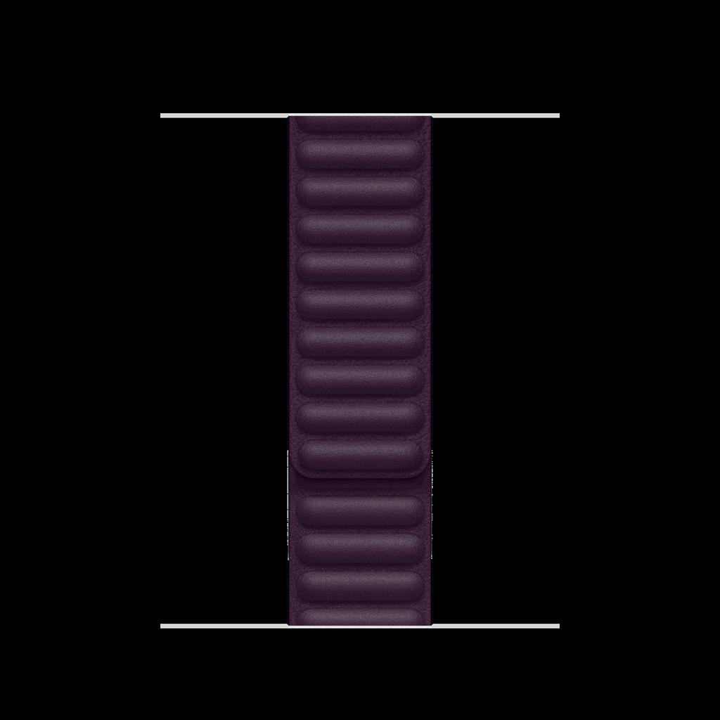 Apple Watch Band Leather Link 41mm - Dark Cherry - M/L Reconditionné - Apple refurbished available on Backmarket