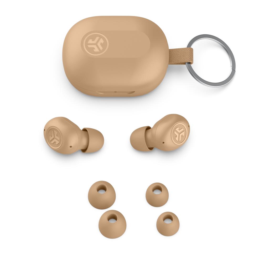 Jlab JBuds Mini True Wireless Earbuds Earbud Noise-Cancelling Bluetooth Earphones - Beige Refurbished - JLab Audio refurbished available on Backmarket
