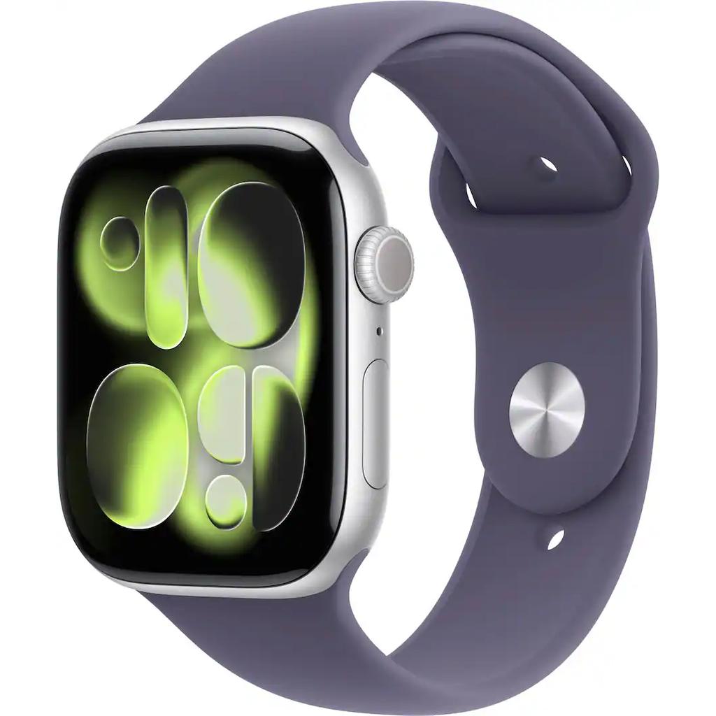 Apple Watch Series 11 (2025) GPS + Cellular 42 mm - Aluminium Silver - Sport band Gray Reconditionné - Apple refurbished available on Backmarket
