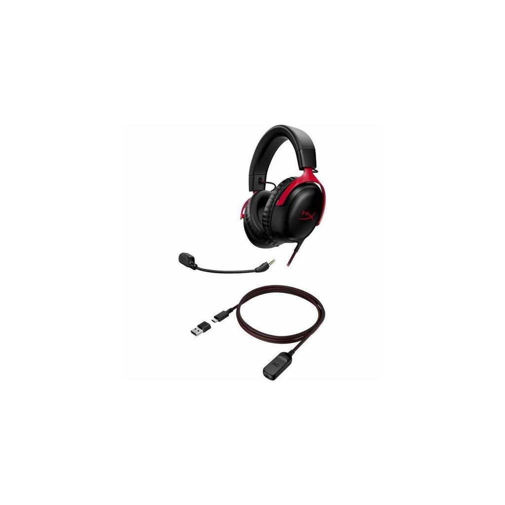 Hyperx Cloud III Noise cancelling Gaming Headphone with microphone - Black/Red Refurbished - HyperX refurbished available on Backmarket