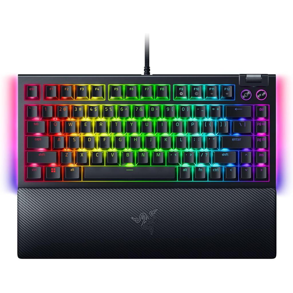 Buy Razer Keyboard QWERTY Backlit Keyboard BlackWidow V4 75% - Orange Switch Refurbished - $160.00 Razer Keyboard QWERTY Backlit Keyboard BlackWidow V4 75% - Orange Switch Refurbished - Razer refurbished available on Backmarket