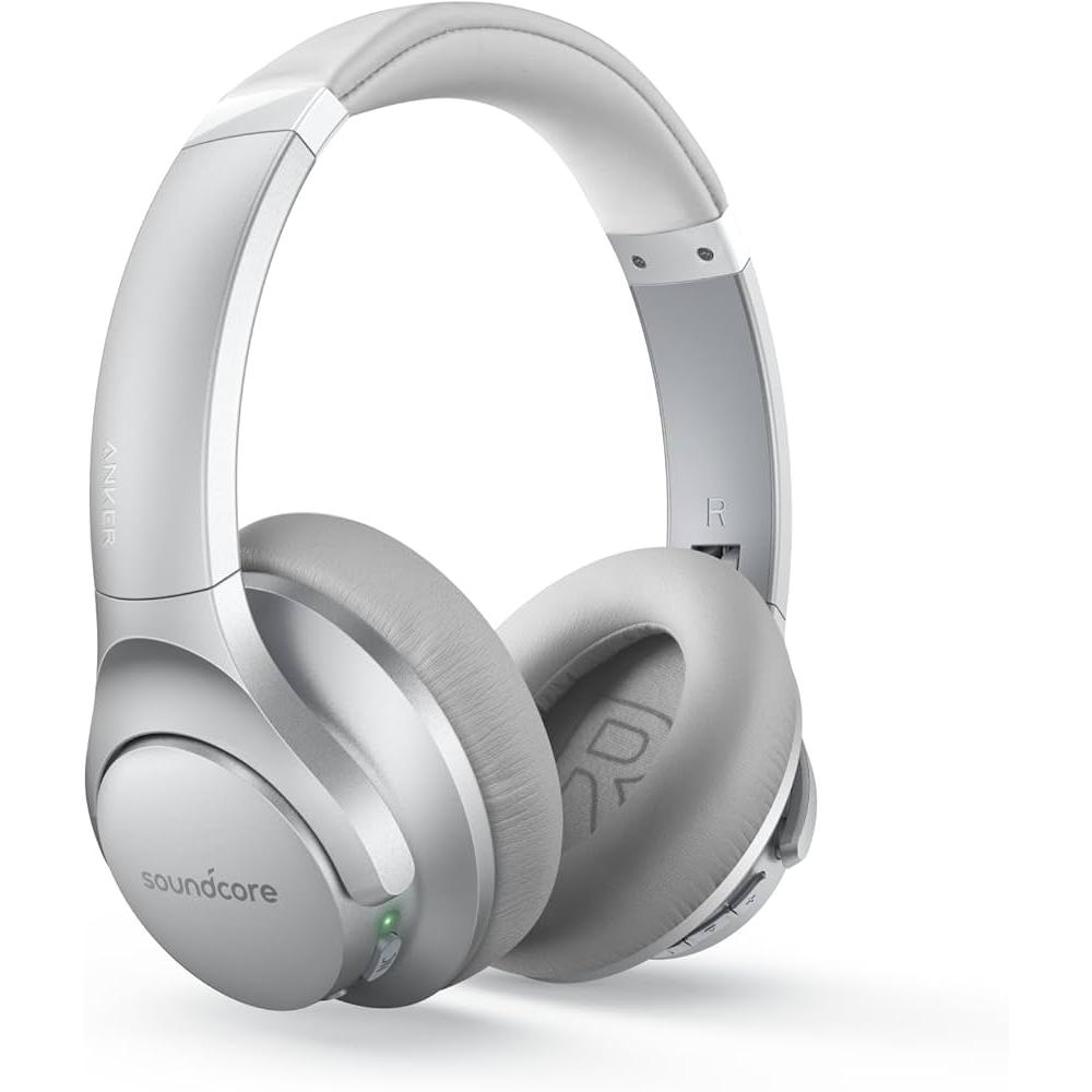 Soundcore Life Q20 Noise cancelling Headphone Bluetooth with microphone - Silver Reconditionné - Anker Soundcore refurbished available on Backmarket