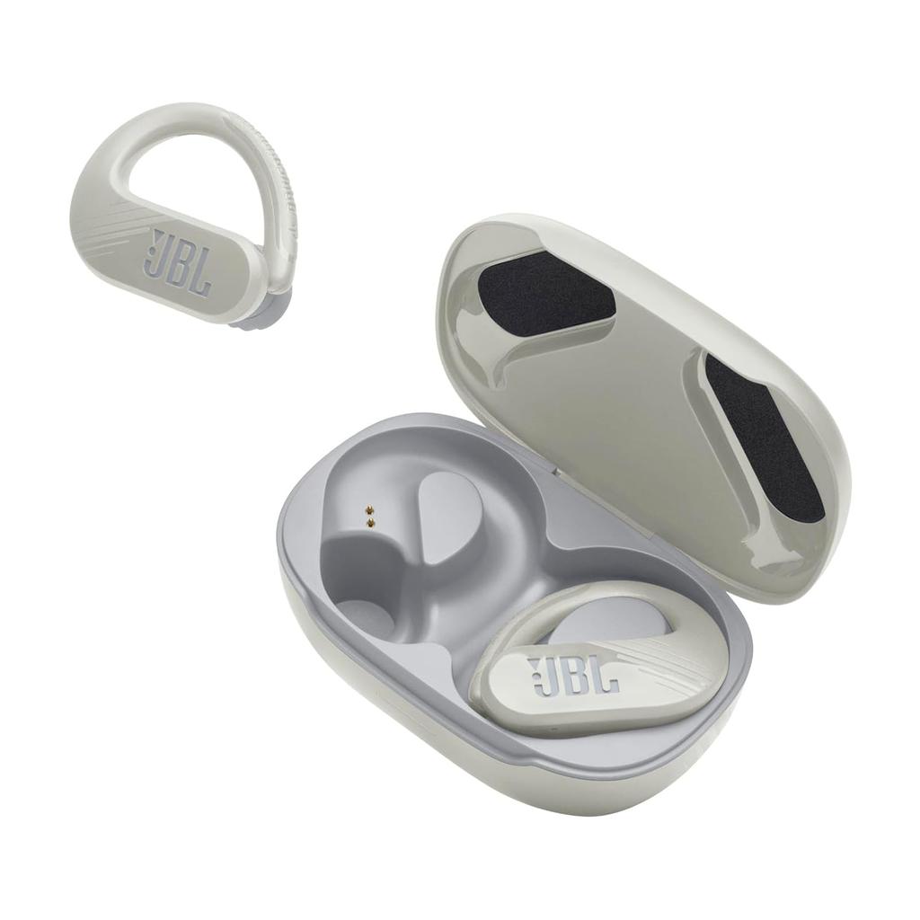 JBL Endurance Peak 3 Earbud Noise-Cancelling Bluetooth Earphones - White Reconditionné - JBL refurbished available on Backmarket