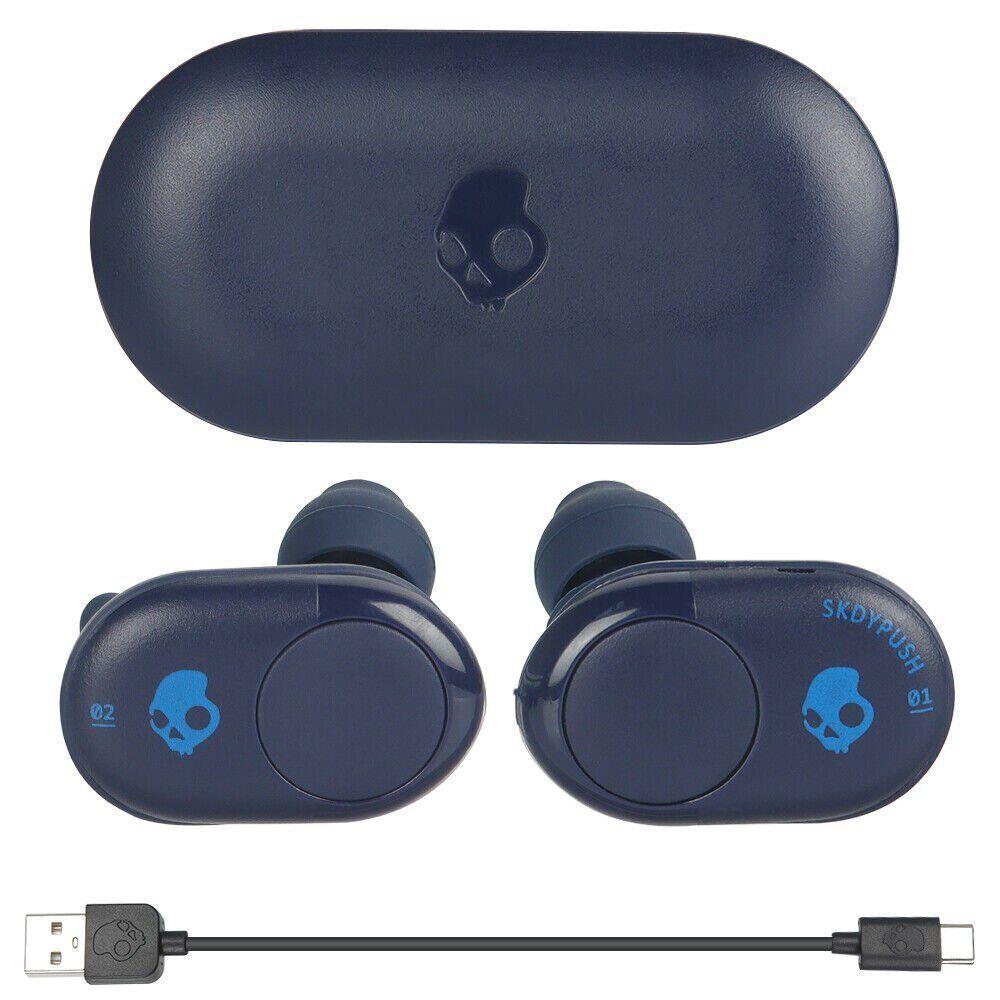 Skullcandy Push Earbud Bluetooth Earphones - Blue Refurbished - Skullcandy refurbished available on Backmarket